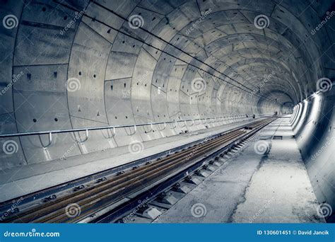 Building of railway tunnel stock image. Image of subway - 130601451