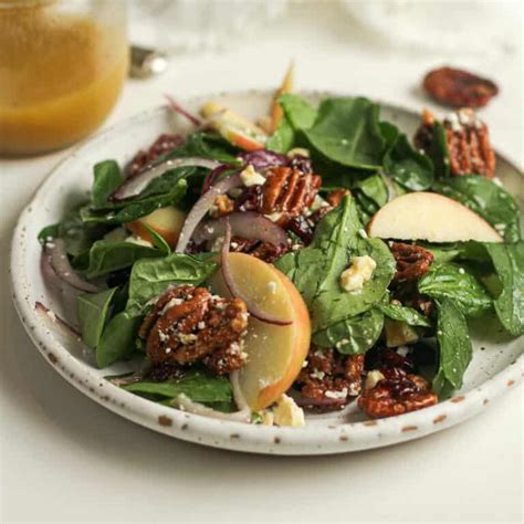 Candied Pecan Salad with Apples - SueBee Homemaker