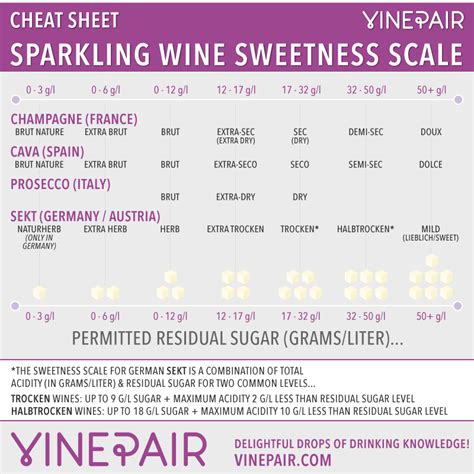 Sparkling Wine Sweetness Scale | Champagne Terms