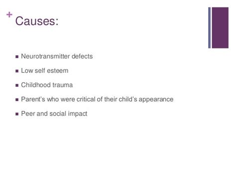 Body dysmorphic disorder