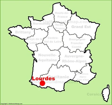 Lourdes location on the France map - Ontheworldmap.com