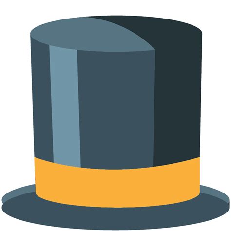 Tophat Emoji Png / Its smile varies across platforms. - Merryheyn