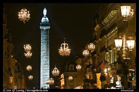 Christmas Lights in France | ... : Christmas lights and Place Vendome column by night. Paris ...