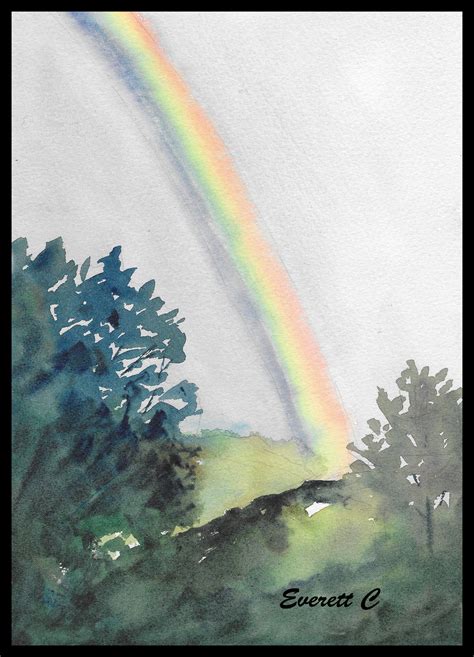 Rainbow - watercolor | Rainbow painting, Watercolor artist, Painting