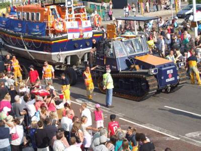 Hastings Photo Gallery - A view of the RNLI Lifeboat in the annual Old Town Carnival