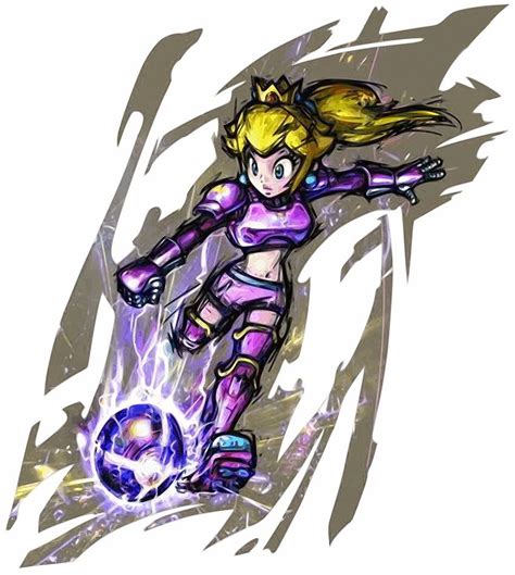 Princess Peach - Characters & Art - Mario Strikers Charged | Super mario art, Super mario ...