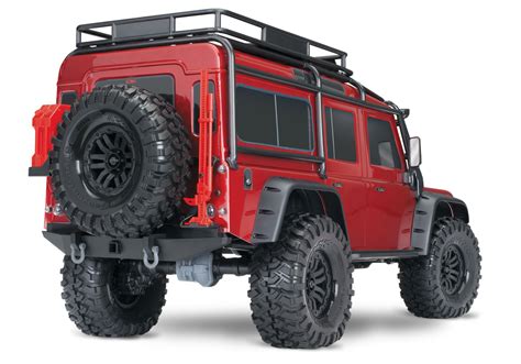 Traxxas TRX-4 1/10 Scale Trail Rock Crawler w/Land Rover Defender Body w/ TQi 2.4GHz Radio (Red)