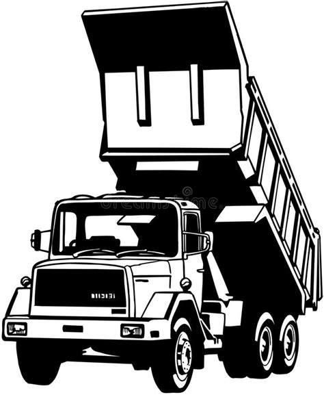 Cartoon Dump Truck Drawing : Dump Truck Vehicles Side View Elevation 2d ...