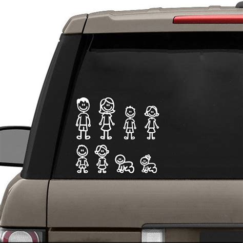 Stick Figure Vinyl Decal Car Window Sticker Up To 5 F - vrogue.co