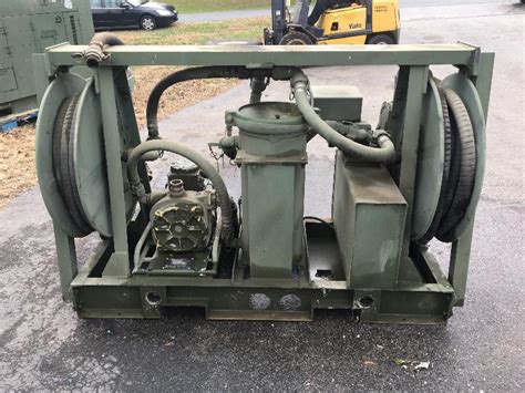 Military Surplus Aluminum Skid Mounted Fuel Transfer Pump Unit MIL-T-40136 tank - Surplus ...