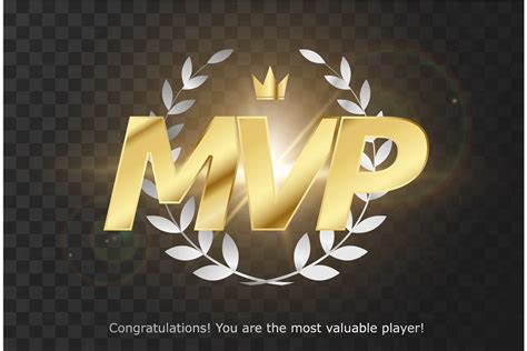 MVP emblem - Most Valuable Player | Illustrations ~ Creative Market