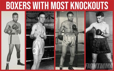 15 Boxers With Most Knockouts: All-Time KO Leaders - FightMMA.org