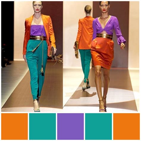 Triadic colour scheme - orange, green and purple colour blocking. Triadic colour i… | Colour ...