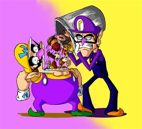 Wario and Waluigi - Feeding Time by Kamicciolo on DeviantArt