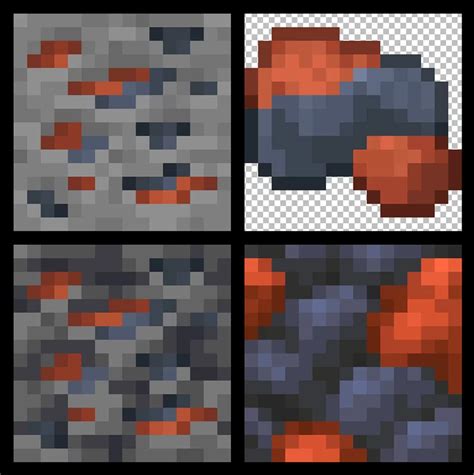 Realistic Iron Ore & Raw Iron Minecraft Texture Pack