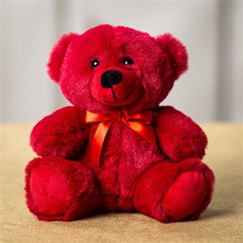 Wholesale Teddy Bears - Strawberry Red Colorama Bear | Plush in a Rush