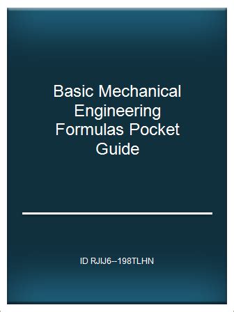 [Online-E-book PDF] Basic Mechanical Engineering Formulas Pocket Guide ...