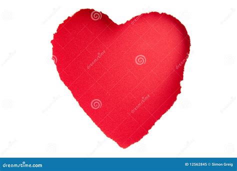 Paper Heart stock image. Image of valentine, symbol, rough - 12562845