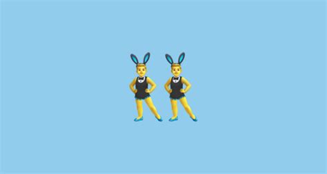 👯‍♂️ Men with Bunny Ears Emoji on Twitter Emoji Stickers 13.1