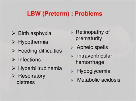 Low birth weight