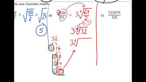 10 4 Dividing Radical Expressions - YouTube