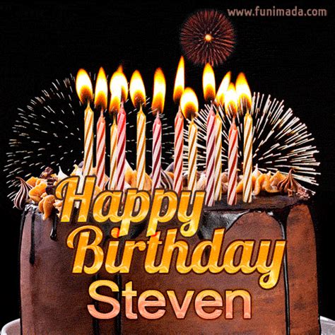 Happy Birthday Steven GIFs - Download on Funimada.com