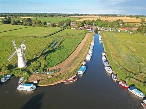 Thurne Aerial Photographs, including Thurne Mill and the Thurne Mouth