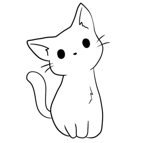 Premium Vector | Cartoon cat cute animal doodle kawaii anime coloring ...