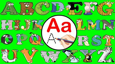 Learn how to write the English alphabet with "Zoo Animals Alphabet" | Alphabetimals A-Z - YouTube