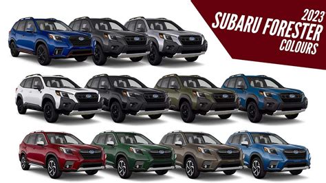 2023 Subaru Forester - All Color Options - Images | AUTOBICS - YouTube