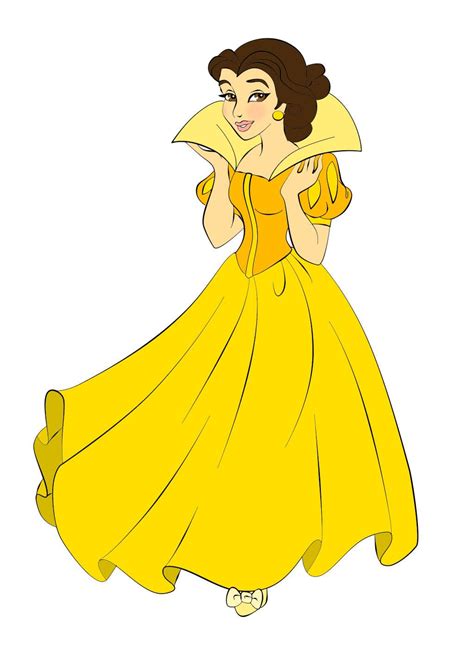 Belle as Snow White in Yellow | Snow white, Elven princess, Belle