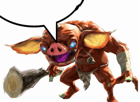 Zelda Bokoblin Sticker - Zelda Bokoblin Speech bubble - Discover & Share GIFs