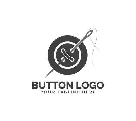 Button logo design on white background, Vector illustration. 21978157 Vector Art at Vecteezy