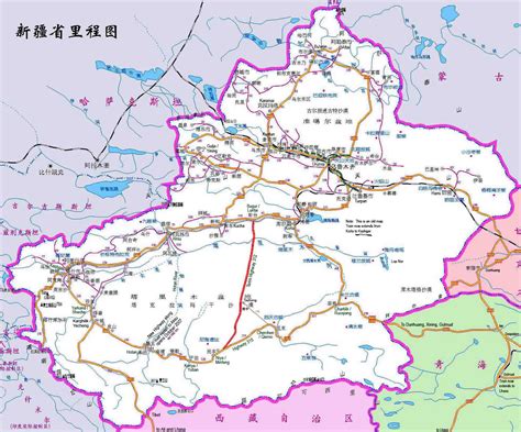 Xinjiang Road Map - Xinjiang China • mappery