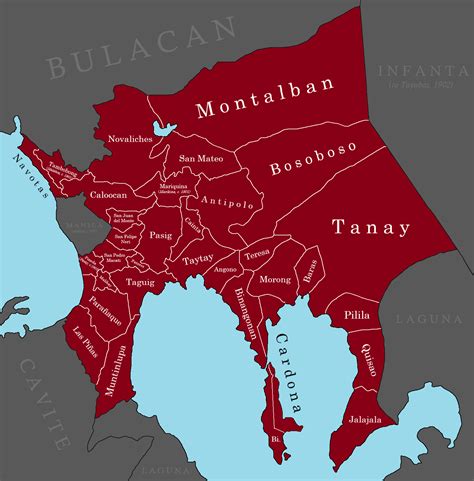 Municipalities of Rizal Province, pre-1903 by Randomfilipino07 on ...