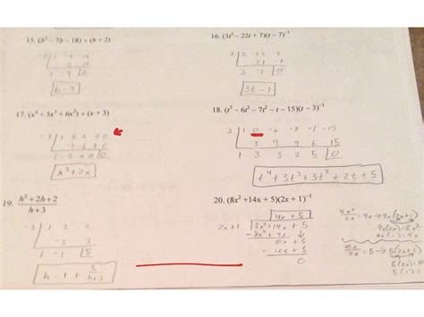 Synthetic Division Worksheet With Answers - Proworksheet.my.id