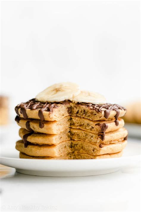 Healthy Banana Pancakes | Amy's Healthy Baking