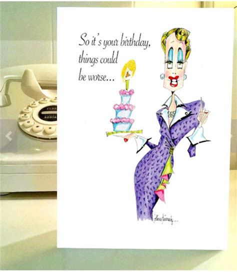 Funny Birthday Card women humor cards birthday cards for