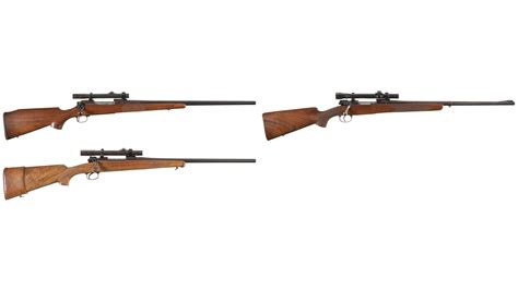 Three Bolt Action Sporting Rifles with Scopes | Rock Island Auction