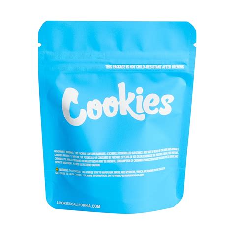 Mylar Ziplock Bag Cookies 3.5g Bags, White Label Service Available