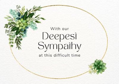Free printable sympathy card templates to customize | Canva