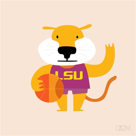 mascot / lsu, an art print by alex eben meyer - INPRNT