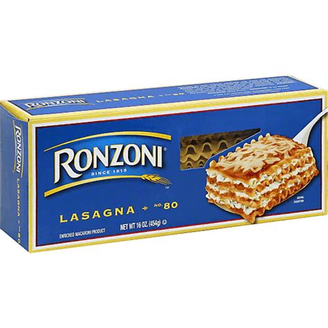 Ronzoni Enriched Macaroni Product Lasagna | Lasagna | D'Agostino