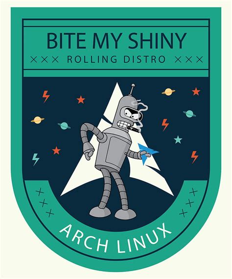 [2024] 🔥Linux Archlinux Logo Futurama Bender Hd Phone Wallpaper (800x960) - #116841