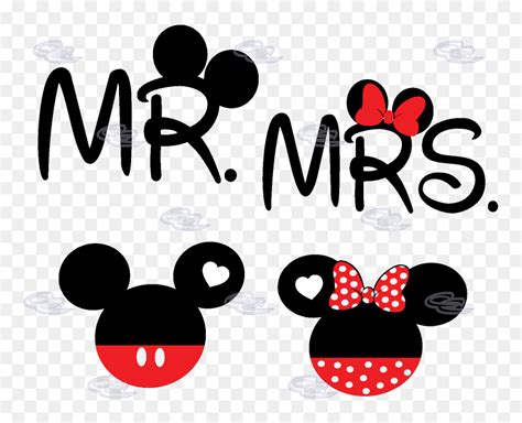 Mickey Minnie Mouse Head Mr Mrs With Big Ears - Mickey And Minnie Mouse ...