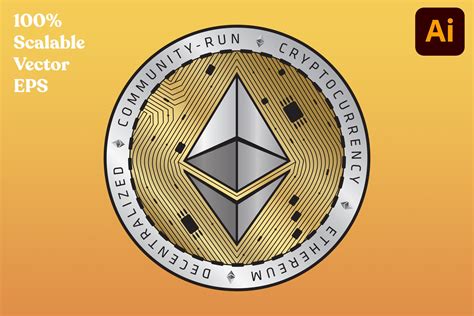 Ethereum Token Vector File EPS Coin | Creative Market