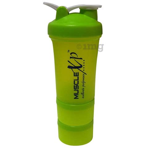 MuscleXP Advanced Stak Protein Shaker with Steel Ball Green & White: Buy packet of 1.0 Shaker at ...