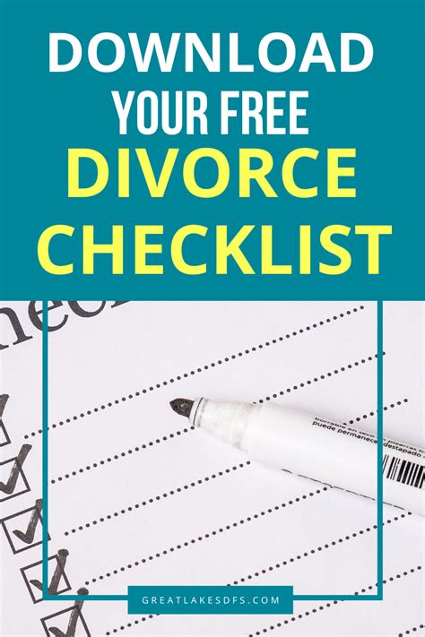 Divorce Mediation Checklist Template