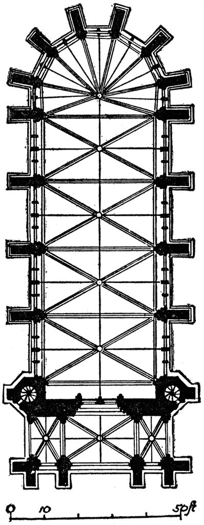 Plan of Sainte Chapelle, Paris | ClipArt ETC