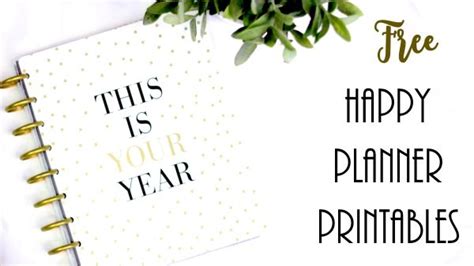 Free Happy Planner Printables | Customize Online & Print at Home